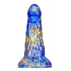 MetallicAnal Gode Cyrix 15.5 x 6cm Bleu-Doré